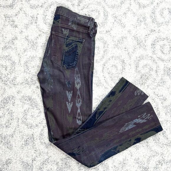 Citizens of Humanity Womens Avedon Low Rise Skinny Jeans‎ Size 29 Native Print - Picture 1 of 13